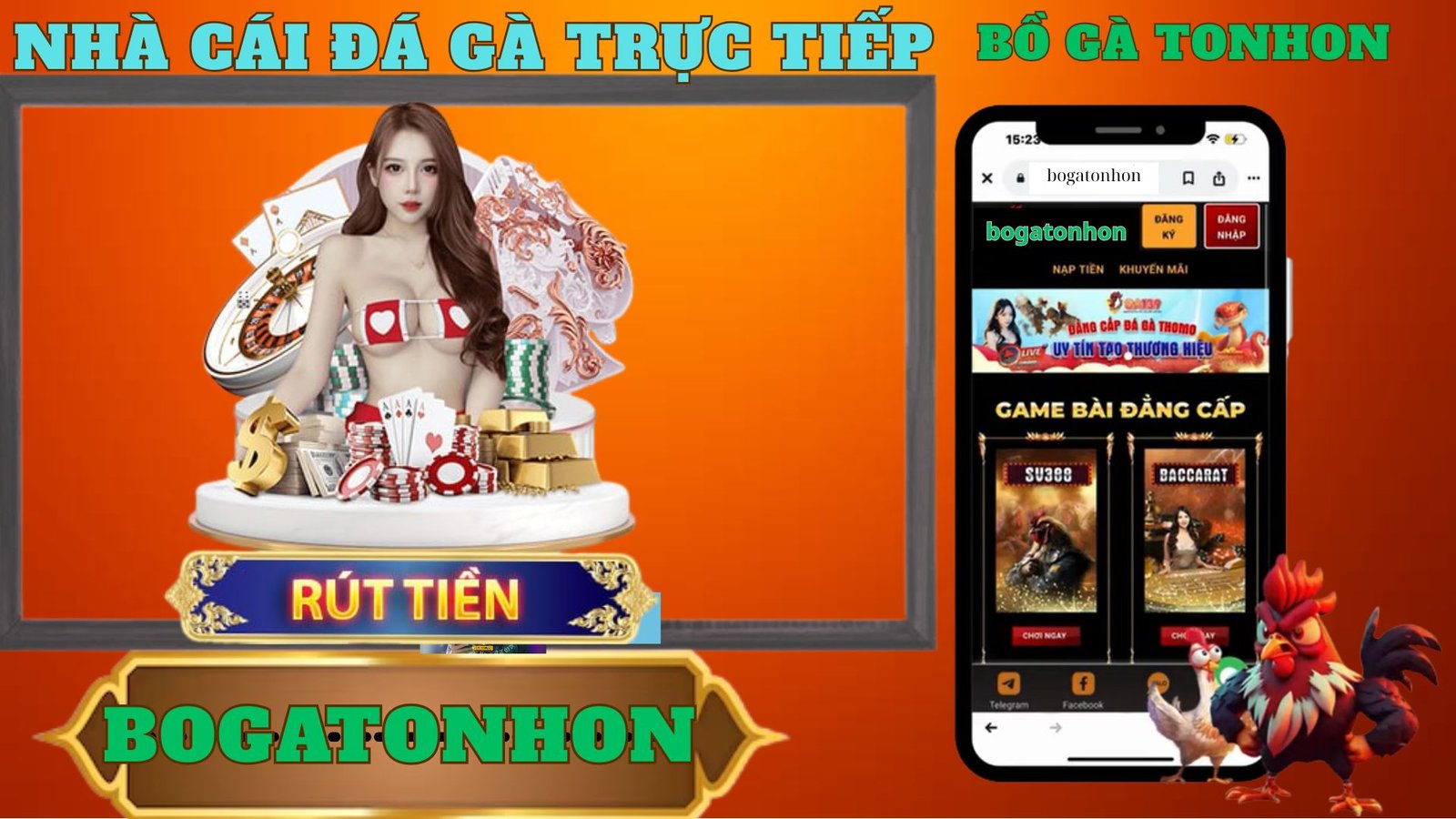 Hướng dẫn đăng ký , đăng nhập , nạp tiền , rút tiền sử dụng Bồ Gà TonHon